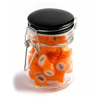Promotional Clip Lock Jar with Personalised Rock Candy 125g