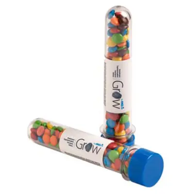 Branded Test Tube with Mini M&Ms 40g