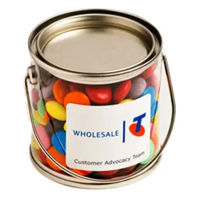 Branded Small PVC Bucket with Choc Beans 170g
