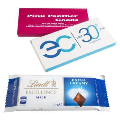 Promotional Printed Box with Lindt Bar 35g