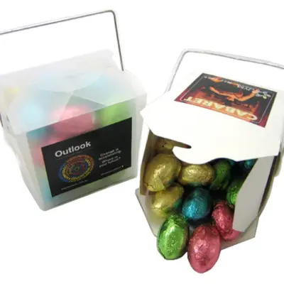 Custom Noodle Box with Easter Eggs